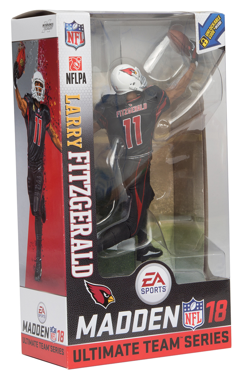 Larry Fitzgerald (Arizona Cardinals) EA Sports Madden NFL 18 Ultimate Team  Series 1 McFarlane