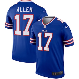 Josh Allen Buffalo Bills Signed Red Nike Alternate Game Jersey