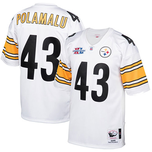 Pittsburgh Steelers Troy Polamalu Mitchell and Ness Super Bowl XL