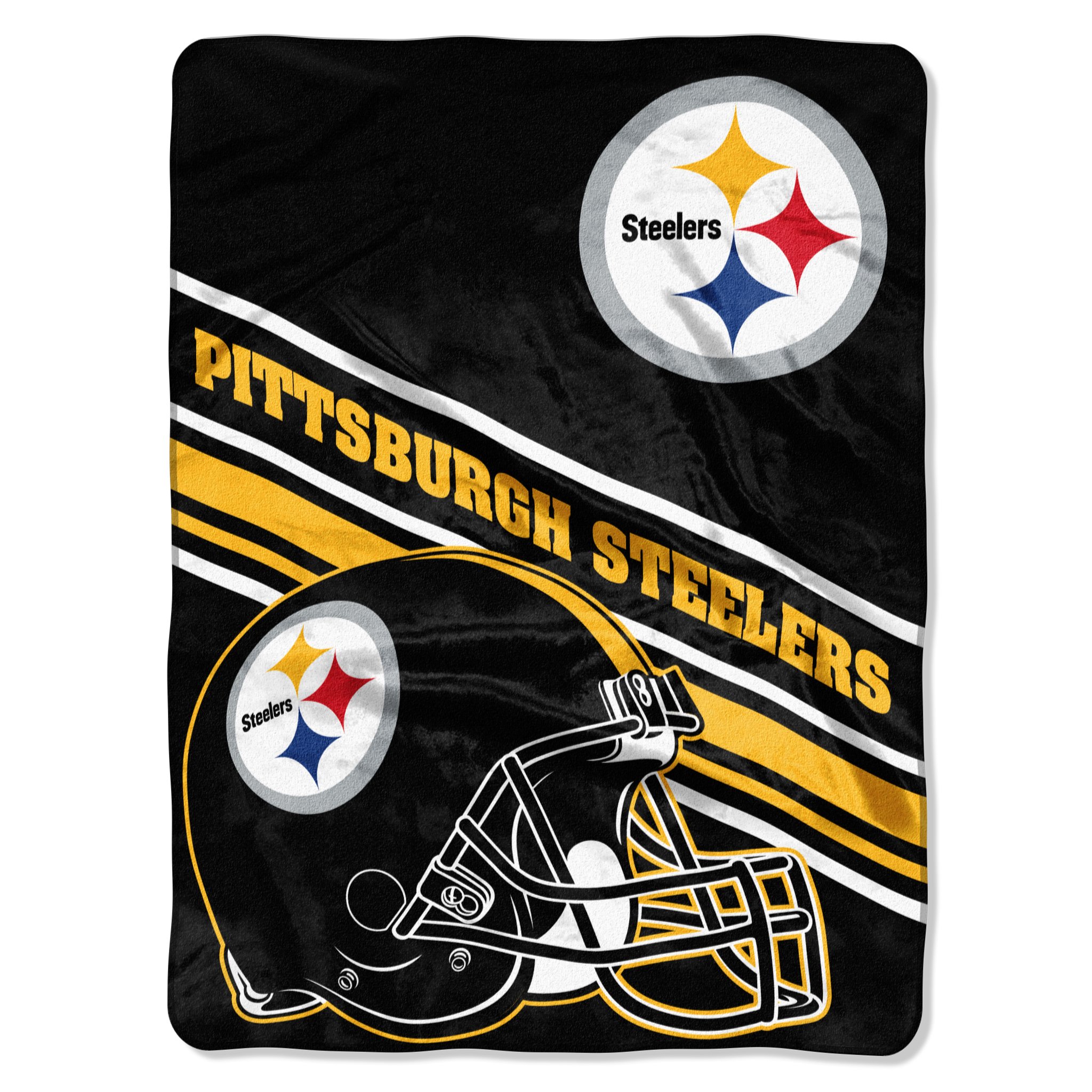 Pittsburgh Steelers Fleece Blanket Slant Crawfords Gift Shop