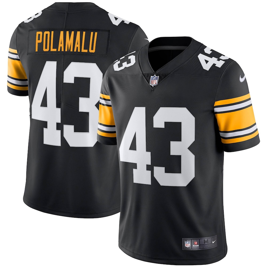 Troy Polamalu Pittsburgh Steelers Nike Retired Player RFLCTV Limited Jersey  - Black