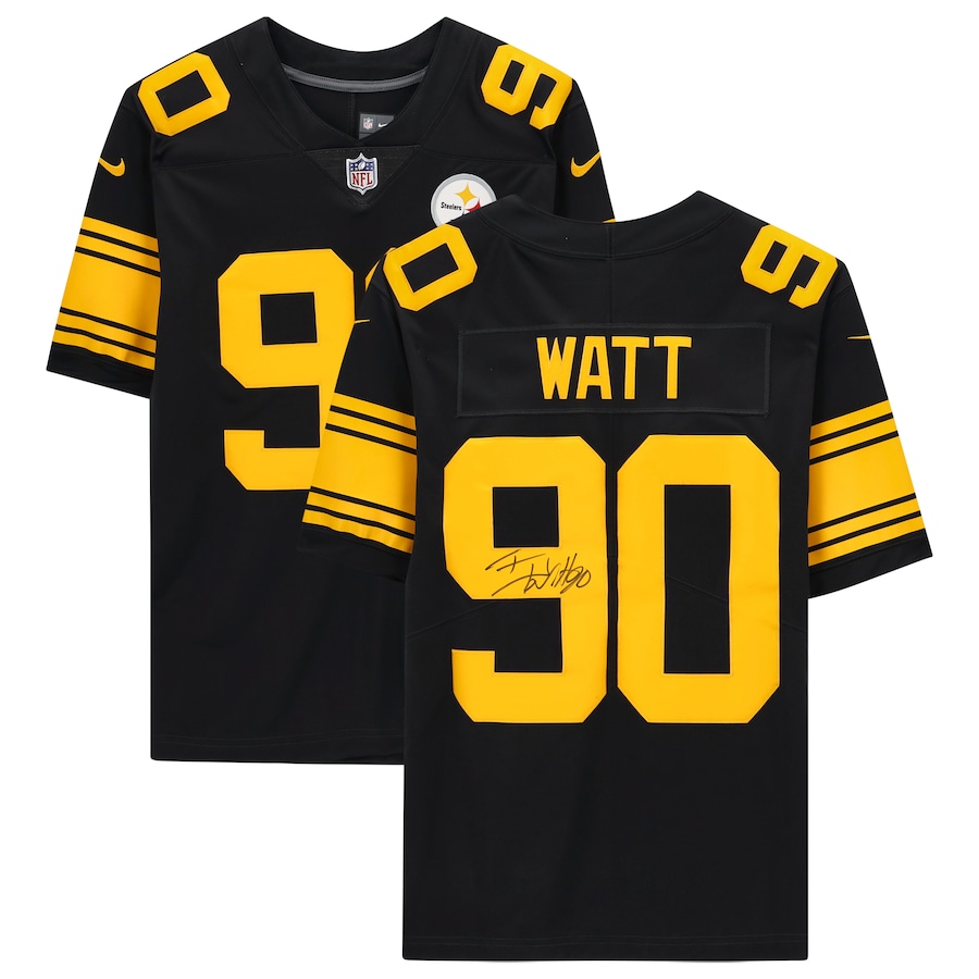 T.J. Watt Pittsburgh Steelers Nike Vapor Untouchable Color Rush Limited  Player Jersey – Black