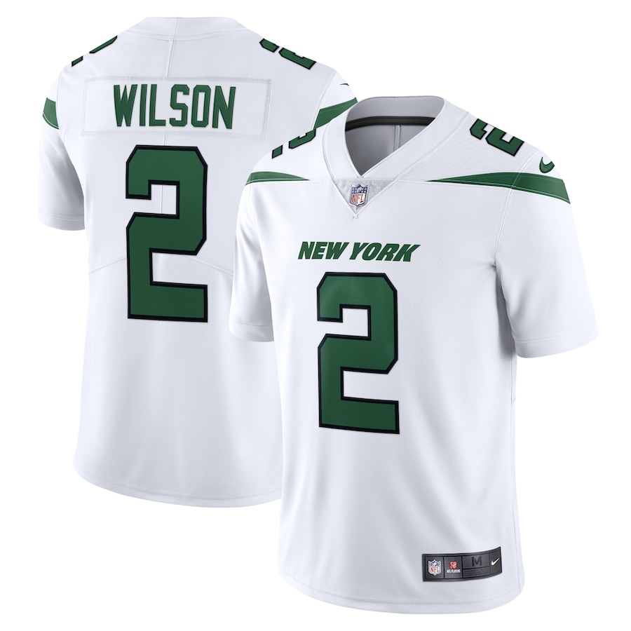 Zach Wilson New York Jets Nike Vapor Limited Jersey – Spotlight White ...