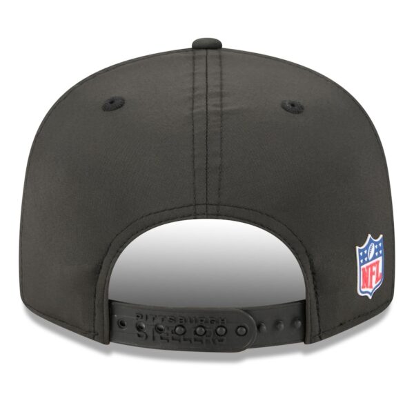 Pittsburgh Steelers New Era 2025 Sideline Split Panel 9FIFTY Snapback Hat - Black - Image 5