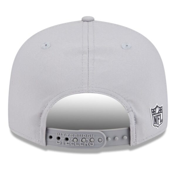 Pittsburgh Steelers New Era 2025 Sideline Split Panel 9FIFTY Snapback Hat - Gray - Image 5