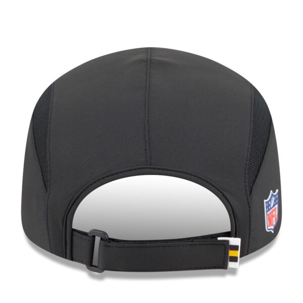 Pittsburgh Steelers New Era 2025 Sideline Runner Adjustable Hat - Black - Image 5