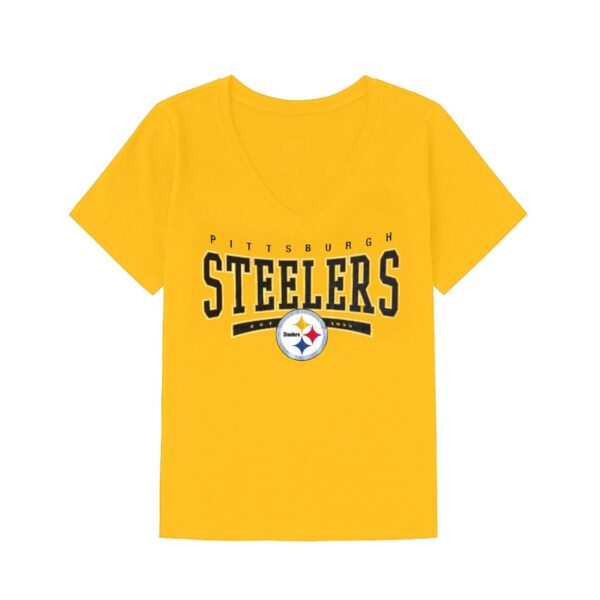 Pittsburgh Steelers G-III FOR HER Gold Womens V-Neck Tee