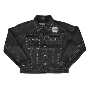 Pittsburgh Steelers G-III FOR HER Womens Studded Denim Jacket