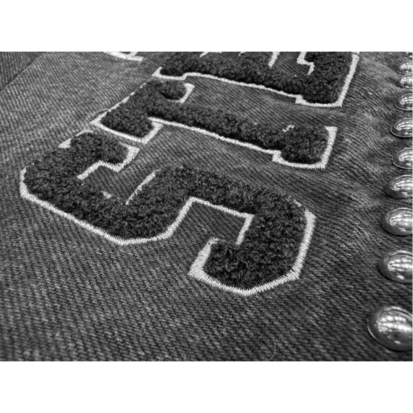 Pittsburgh Steelers G-III FOR HER Womens Studded Denim Jacket - Image 5