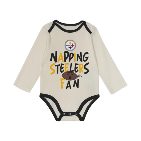 Baby Napping Pittsburgh Steelers Fan 3-Piece Set - Image 3