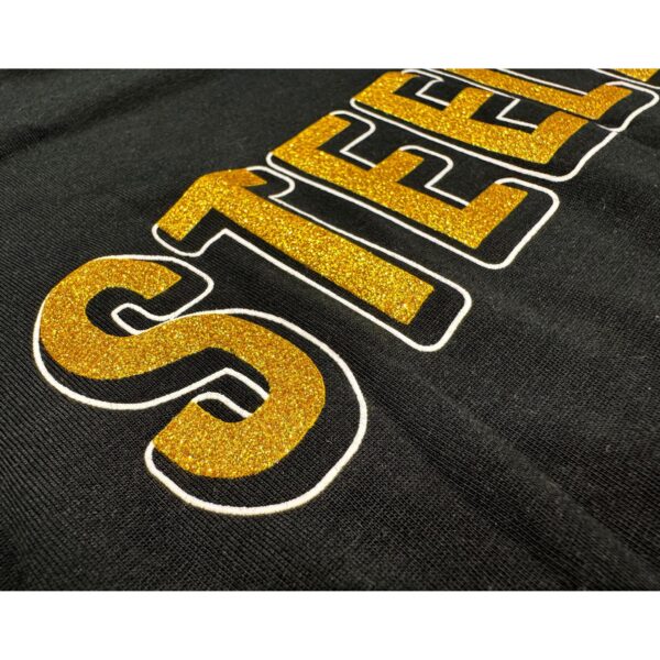 Pittsburgh Steelers G-III 4 HER Women's Glitter Long Sleeve - Image 3