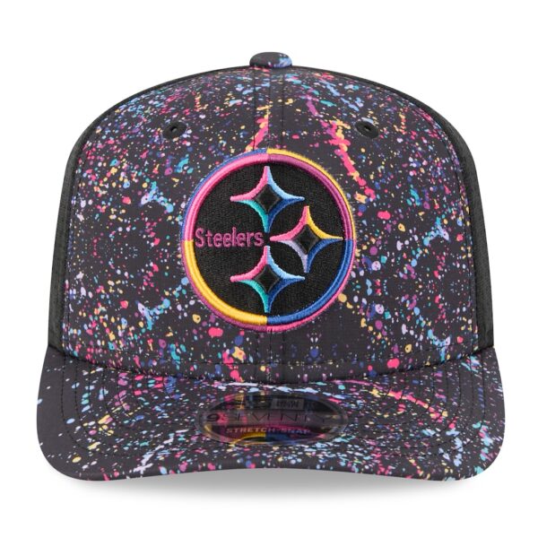 Pittsburgh Steelers New Era 2025 NFL Crucial Catch 9SEVENTY Adjustable Hat - Black - Image 3