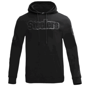 PITTSBURGH STEELERS PRO STANDARD TRIPLE BLACK MEN'S PULLOVER HOODIE