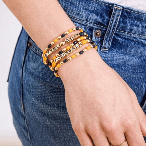 Pittsburgh Steelers BAUBLEBAR WEAR Slogan Bracelet Stack - Image 3