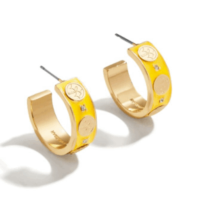 Pittsburgh Steelers BAUBLEBAR WEAR Enamel Hoop Earrings