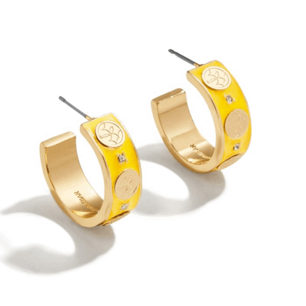 Pittsburgh Steelers BAUBLEBAR WEAR Enamel Hoop Earrings