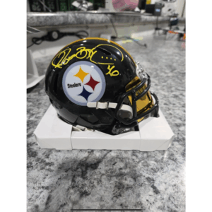 Jerome Bettis Autographed Mini Helmet With Visor Pittsburgh Steelers Beckett Authenticated
