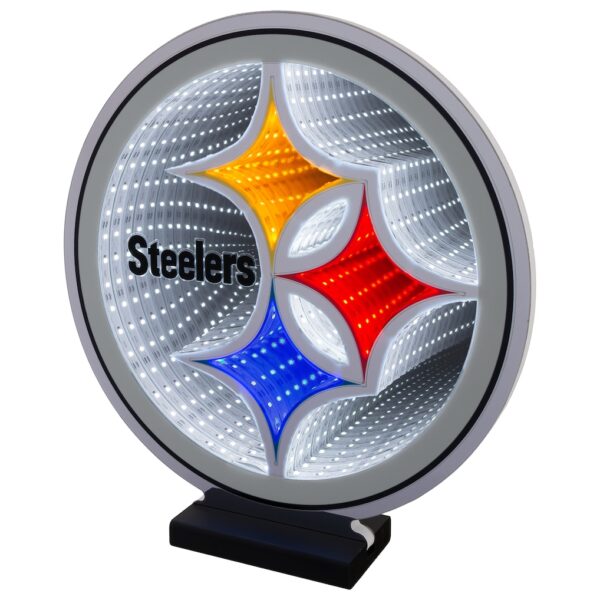 Pittsburgh Steelers LED Infinity Logo Light - Image 2