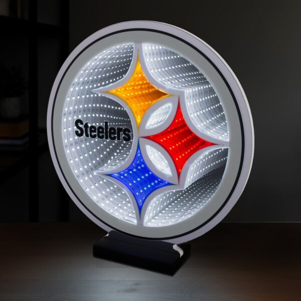 Pittsburgh Steelers LED Infinity Logo Light - Image 4