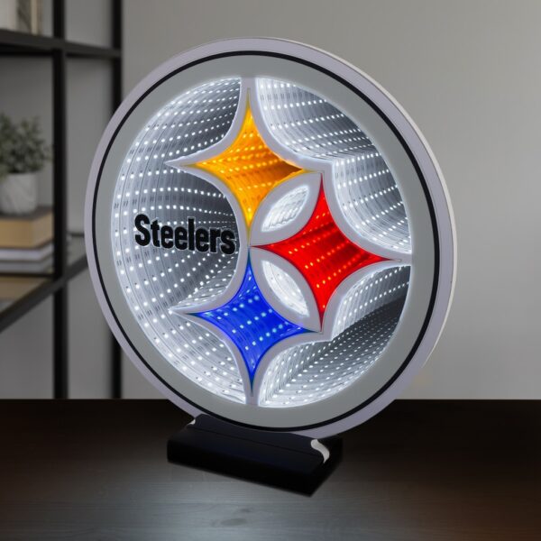 Pittsburgh Steelers LED Infinity Logo Light - Image 6