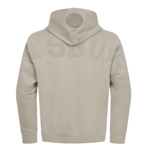 PITTSBURGH STEELERS PRO STANDARD TAUPE WINGSPAN MEN'S DROP SHOULDER PO HOODIE