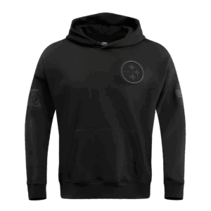 PITTSBURGH STEELERS PRO STANDARD BLK  NEUTRAL DROP SHOULDER MEN'S PULLOVER HOODIE