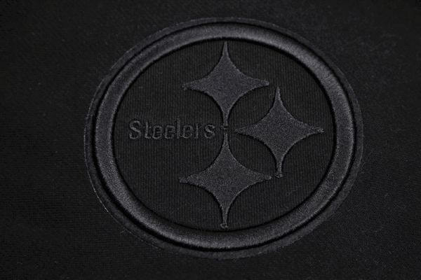 PITTSBURGH STEELERS PRO STANDARD BLK  NEUTRAL DROP SHOULDER MEN'S PULLOVER HOODIE - Image 9