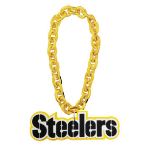 Pittsburgh Steelers Wordmark Gold Fan Chain