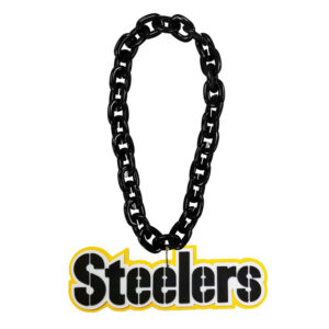 Pittsburgh Steelers Wordmark Black Fan Chain