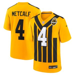 DK Metcalf Pittsburgh Steelers Nike Alternate 1933 Throwback Game Jersey - Gold