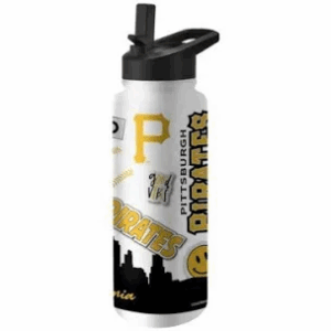 Logo Brands MLB Pittsburgh Pirates 34oz. Native Quencher Bottle