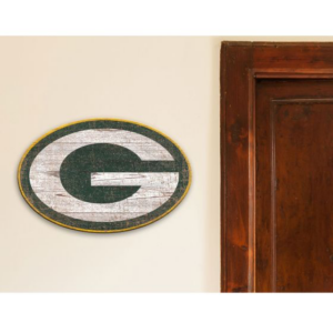 Green Bay Packers G Logo Distressed Wood Sign