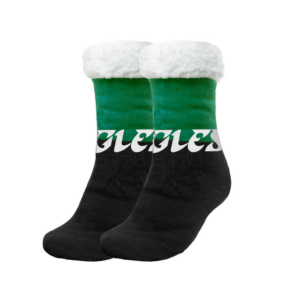 Philadelphia Eagles Retro Kelly Green Colorblock Footy Slipper Socks