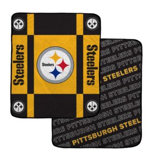 Pittsburgh Steelers Pegasus 60” x 70” Reverse Block Double-Sided Ultra Cozy Blanket