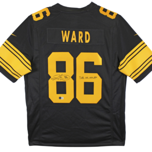 Pittsburgh Steelers Hines Ward "SB XL MVP" Signed Black Nike Color Rush Jersey BAS Witness