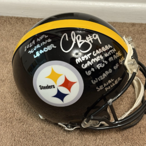 Chris Boswell Signed Autographed Full Sized Authentic Pittsburgh Steelers Helmet Stats JSA