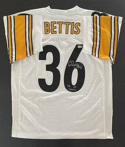 Jerome Bettis Signed Pittsburgh Steelers Mitchell & Ness Authentic Jersey SB XL BAS Champs