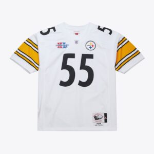 Joey Porter Pittsburgh Steelers 2005 White Authentic Jersey Mitchell & Ness