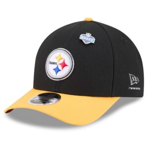 Pittsburgh Steelers New Era 2026 NFL Draft 9FORTY M-Crown Adjustable Hat - Black/Gold