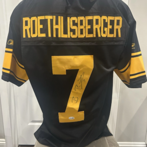 Ben Roethlisberger Autographed Reebok Authentic Throwback 75th Season Jersey Signed JSA COA