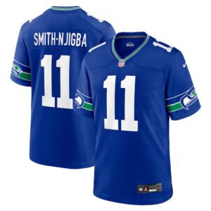 Seattle Seahawks Jaxon Smith-Njigba Nike Royal Throwback Player Game Jersey