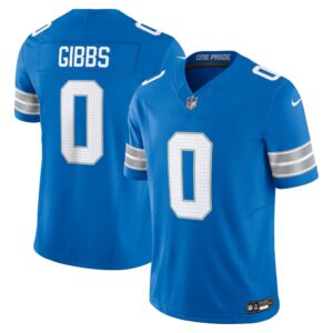 Detroit Lions Jahmyr Gibbs Nike Blue Vapor F.U.S.E. Limited Jersey