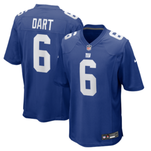 Jaxson Dart New York Giants Nike Team Game Jersey - Royal