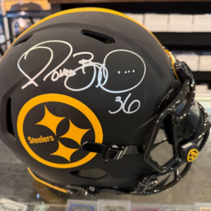 JEROME BETTIS PITTSBURGH STEELERS FULL SIZE AUTHENTIC SPEED ECLIPSE W/VISOR HELMET BECKETT