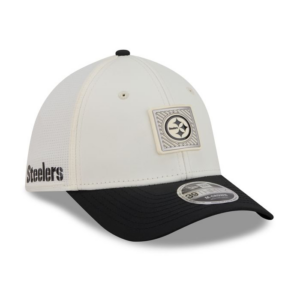 Pittsburgh Steelers New Era 2026 NFL Training Camp 39THIRTY Flex Hat - Cream/Black