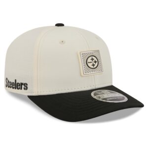 Pittsburgh Steelers New Era 2026 NFL Training Camp 9SEVENTY Adjustable Hat - Cream/Black