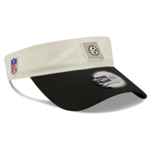 Pittsburgh Steelers New Era 2026 NFL Training Camp Adjustable Visor - Cream/Black
