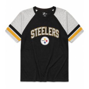 Pittsburgh Steelers GIII 4HER Women's Striped Sleeve Top Clothing