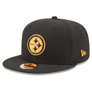 Pittsburgh Steelers New Era 2026 Sideline 9FIFTY Snapback Hat - Black