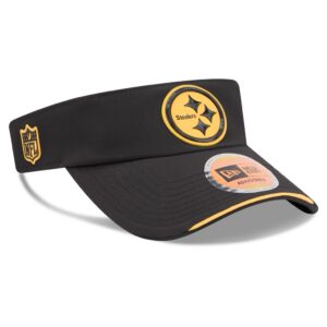 Pittsburgh Steelers New Era 2026 Sideline Adjustable Visor - Black